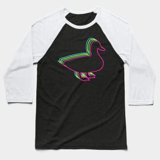 Duck 80s Neon Baseball T-Shirt